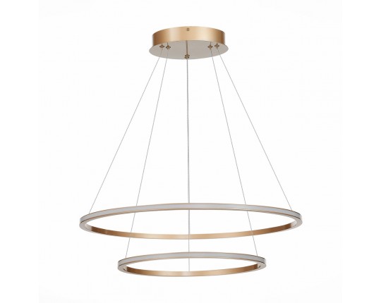 ST604.243.56 Светильник подвесной ST-Luce Золотистый/Белый LED 1*56W 4000K