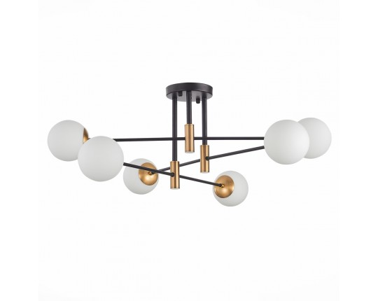 SL1203.402.06 Люстра потолочная ST-Luce Бронза,Черный/Белый E27 6*40W