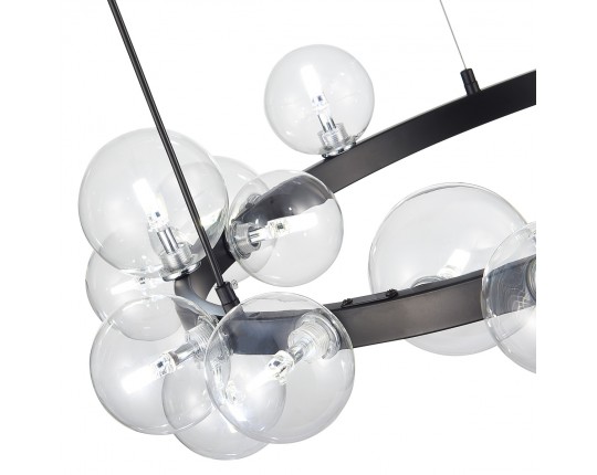 SL1165.403.15 Светильник подвесной ST-Luce Черный/Прозрачный G4 15*5W