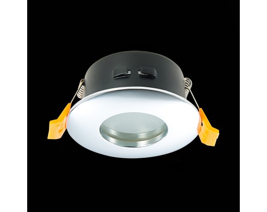 ST213.108.01 Св-к встр. Хром GU10 1*50W  IP44 D84xH50 220V Без ламп