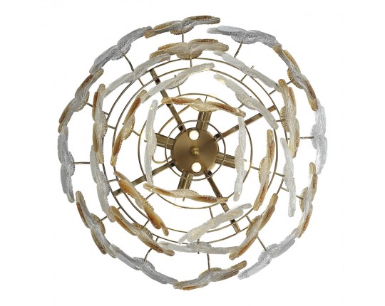 SL6240.203.06 Светильник подвесной ST-Luce золотистый/Прозрачный, янтарный E14 6*60W