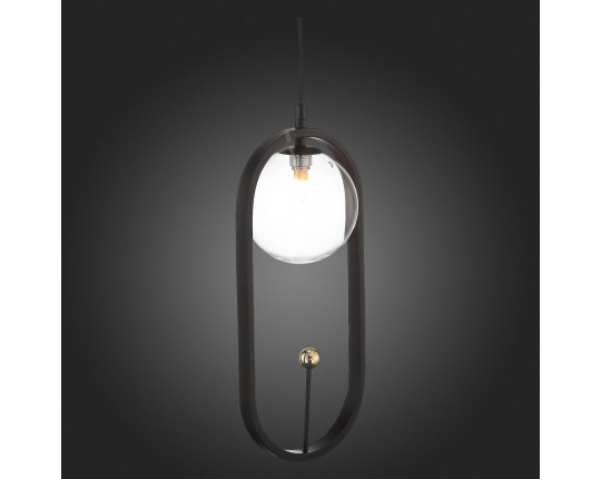 SL1201.403.01 Подвес ST-Luce Черный/Прозрачный G9 1*5W