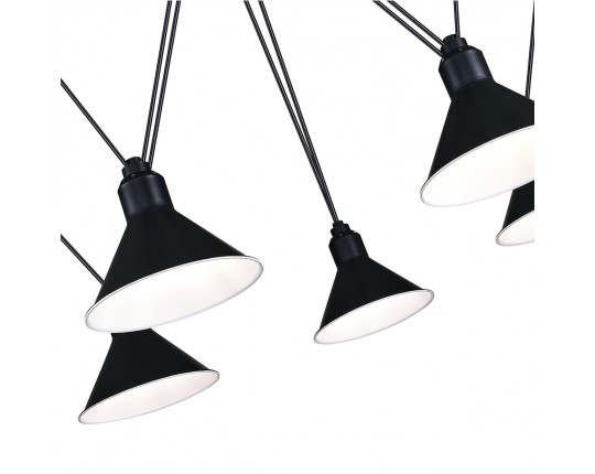 SL1804.403.05 Светильник подвесной ST-Luce Черный/Черный E14 5*60W