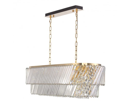 SL6138.303.14 Светильник подвесной ST-Luce латунь/прозрачный E14 14*40W