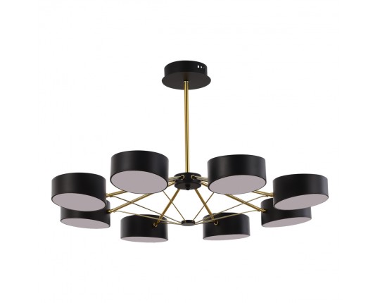 SLE6005-402-08 Светильник потолочный Черный, Золотистый/Черный LED 8*10W