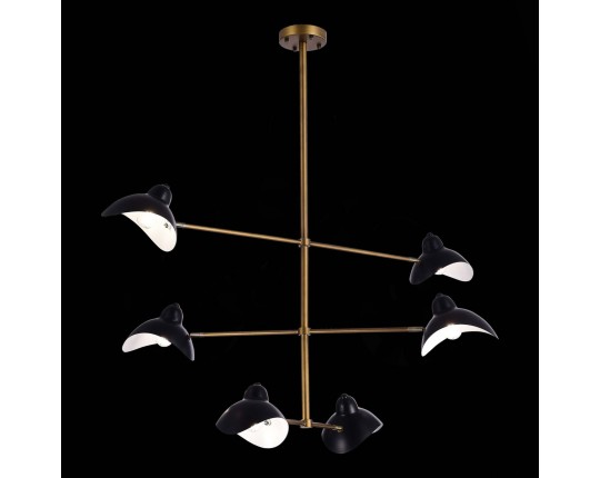 SL1801.303.06 Люстра потолочная ST-Luce Античная бронза/Черный E14 6*60W