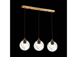 SLE103103-03 Светильник подвесной Золотистый/Прозрачный E27 3*60W