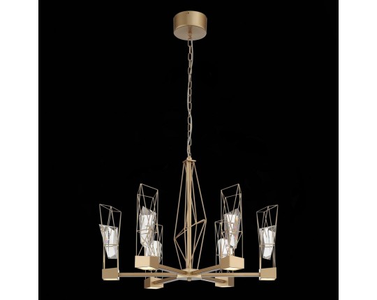 SL815.203.06 Люстра подвесная ST-Luce Матовое золото/Матовое золото, Прозрачный LED 6*8W 4000K