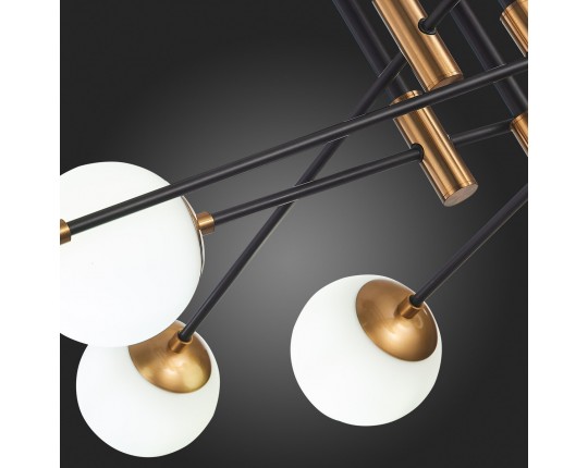 SL1203.402.08 Люстра потолочная ST-Luce Бронза,Черный/Белый E27 8*40W