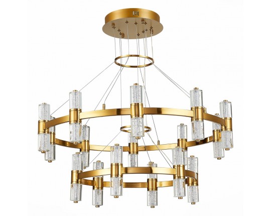 SL6007.203.32 Люстра подвесная ST-Luce Латунь/Прозрачный LED 32*2,5W 4000K