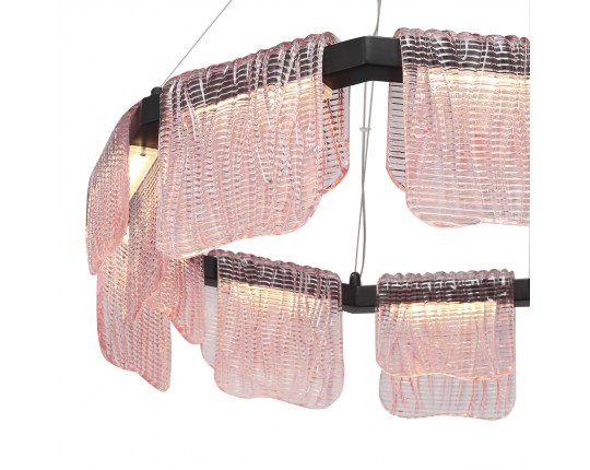 SL6021.403.54 Светильник подвесной ST-Luce черный/розовый LED 1*54W 3000K