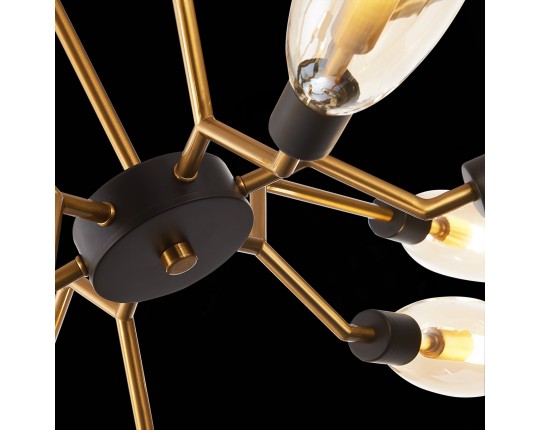 SL1174.303.12 Люстра потолочная ST-Luce Латунь/Коньячный G9 12*5W