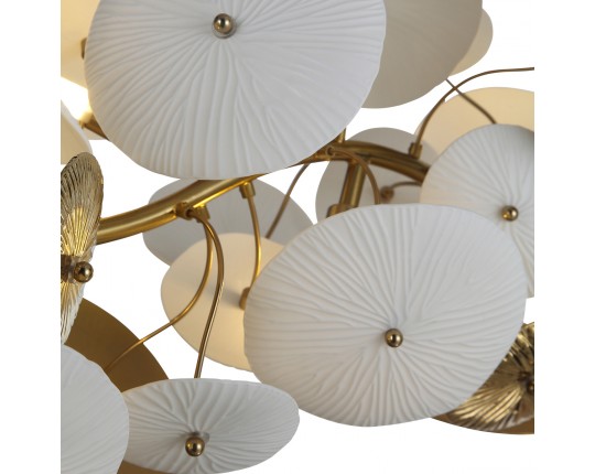 SL1518.303.08 Светильник подвесной ST-Luce Латунь/Белый G9 8*5W 4000K