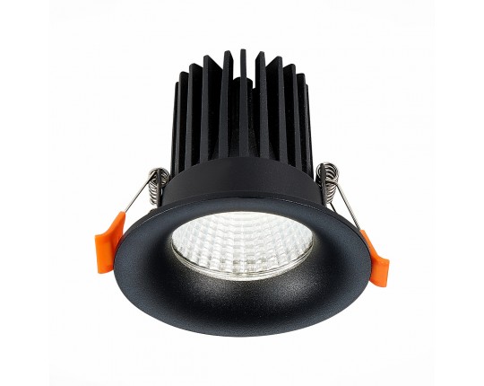 ST703.448.10 Св-к встр. Черный LED 1*10W 4000K 900Lm Ra>90 38° IP20 D85xH75 170-240V