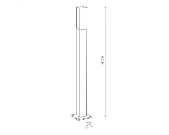 SL101.715.01 Светильник уличный наземный ST-Luce Серый/Белый LED 1*3W 4000K