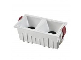 ST757.548.20 Св-к встр. Белый LED 2*10W 60° IP20 L65xW126xH52 85-265V В комплекте