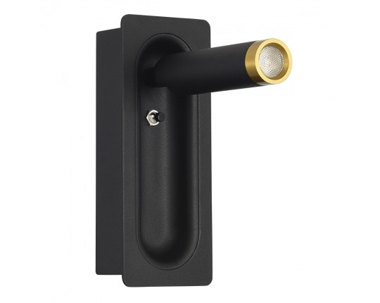 SL6238.401.01 Светильник настенный ST-Luce черный/черный,латунь LED 1*3W 4000K