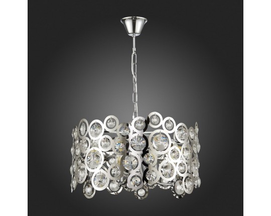 SL1103.103.08 Светильник подвесной ST-Luce Хром/Прозрачный,Хром E14 8*60W