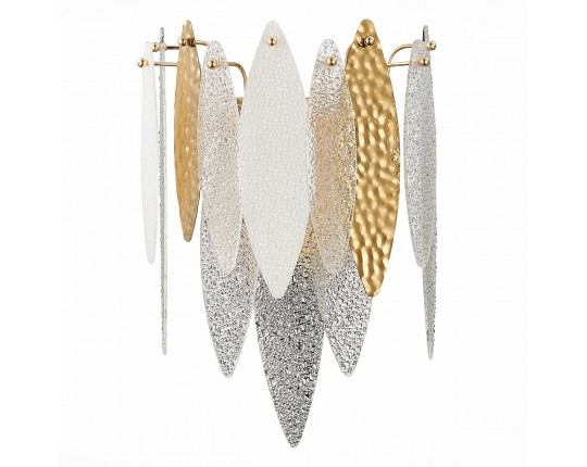 SL1224.201.02 Бра ST-Luce Золотистый/Прозрачный, Белый E14 2*60W