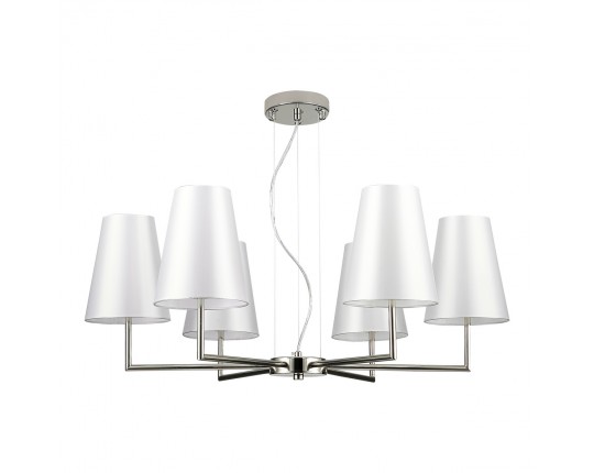 SLE105903-06 Светильник подвесной Никель/Белый E14 6*40W