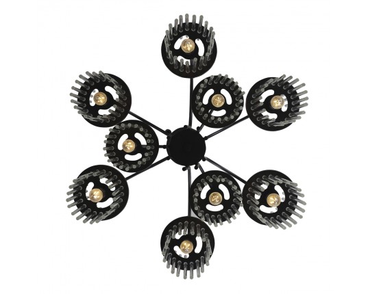 SL6145.403.09 Светильник подвесной ST-Luce черный/прозрачный E14 9*40W