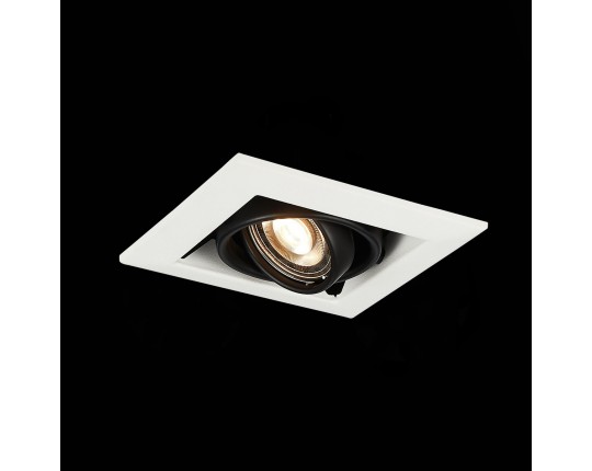 ST250.548.01 Св-к встр. Черный GU10 1*50W  L126xW126xH70 220V Без ламп