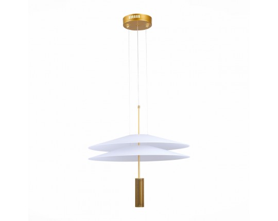 SL6101.203.01 Люстра подвесная ST-Luce Золотистый/Белый LED 1*10W 3000K