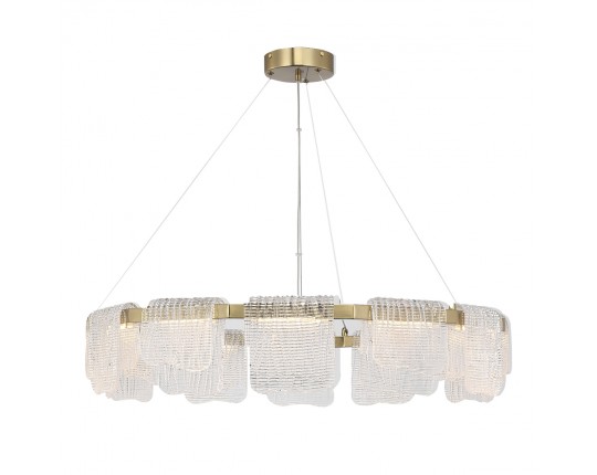 SL6021.203.66 Светильник подвесной ST-Luce золотистый/прозрачный LED 1*66W 3000K