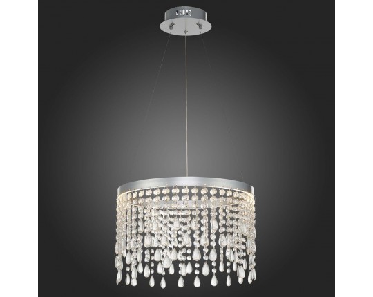 SL6201.103.24 Люстра подвесная ST-Luce Серебристый/Прозрачный LED 1*24W 3000K/4000K/6000K