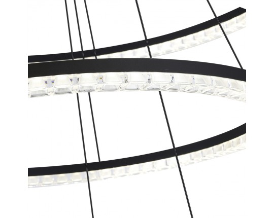 SL1018.403.03 Светильник подвесной ST-Luce черный/прозрачный LED 1*130W 4000K