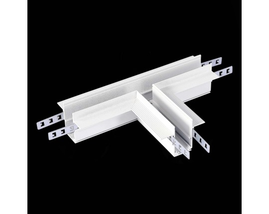 ST007.599.12 Коннектор T-оБразный для встраиваемого магнитного шинопровода под ГКЛ 12мм ST-Luce Белы