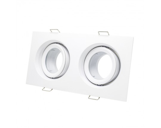 ST255.528.02 Св-к встр. Белый GU10 2*50W  IP65 L180xW90xH40 220V Без ламп