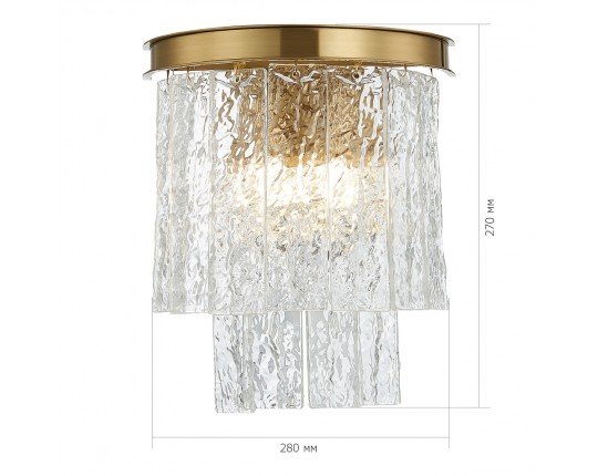 SL1230.301.02 Бра ST-Luce Латунь/Прозрачный E14 2*60W