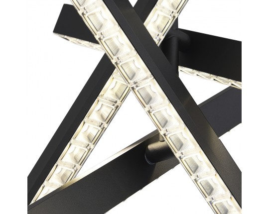 SL1018.413.04 Светильник подвесной ST-Luce черный/прозрачный LED 1*43W 4000K