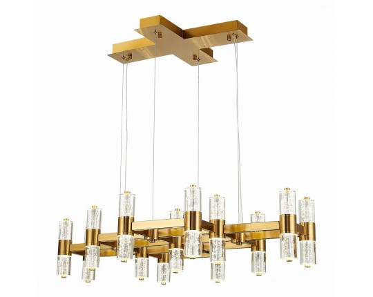 SL6007.203.26 Люстра подвесная ST-Luce Латунь/Прозрачный LED 26*2,5W 4000K