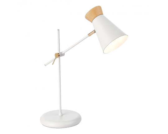 SLE1252-504-01 Прикроватная лампа Белый, Золотистый/Белый, Дерево E27 1*60W