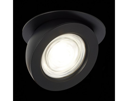 ST654.448.10 Св-к встр. Черный LED 1*10W 4000K 850Lm Ra>90 38° IP20 D109xH60 180-240V