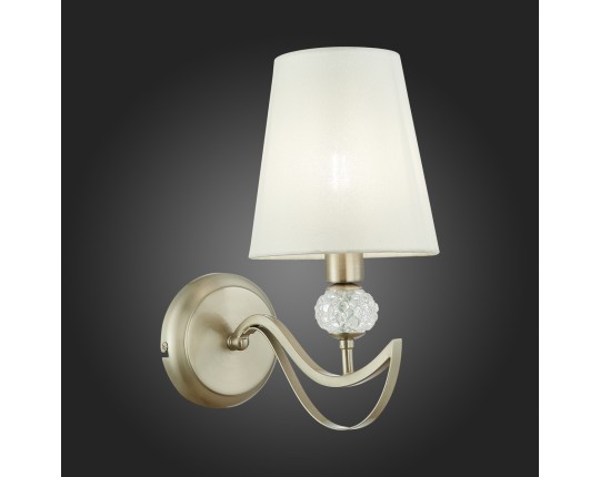 SLE111201-01 Светильник настенный Никель, прозрачный/Белый E14 1*40W