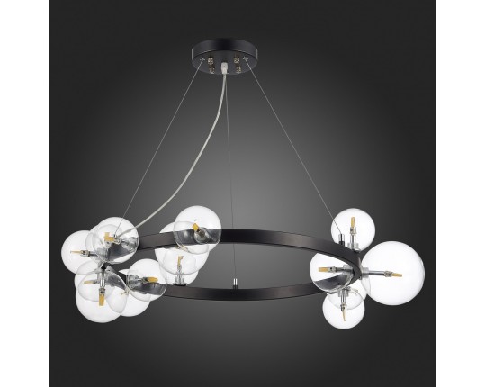 SL1165.403.15 Светильник подвесной ST-Luce Черный/Прозрачный G4 15*5W