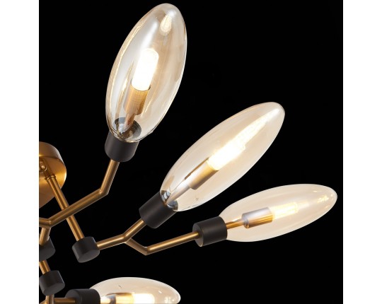 SL1174.302.08 Люстра потолочная ST-Luce Латунь/Коньячный G9 8*5W