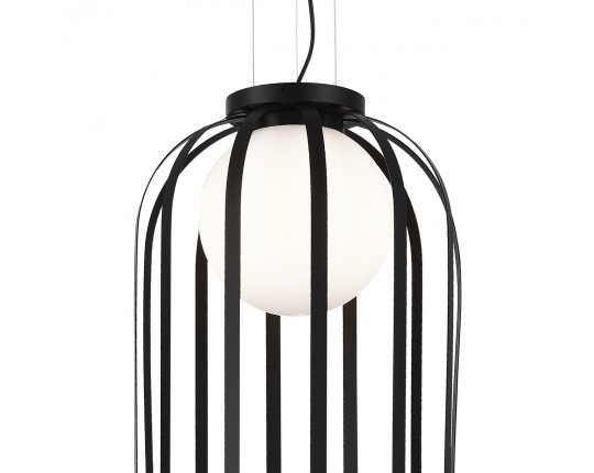 SL6129.403.01 Светильник подвесной ST-Luce Черный/Белый E27 1*60W