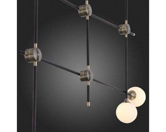 SL429.403.06 Светильник потолочный ST-Luce Черный, Золото/Белый G9 6*5W