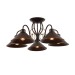 SLE120402-05 Светильник потолочный темно-коричневый/темно-коричневый E27 5*60W