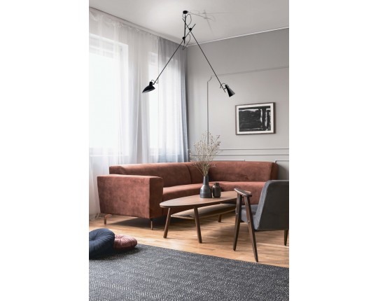 SL1803.203.02 Светильник подвесной ST-Luce Черный+Золото/Черный E27 2*60W