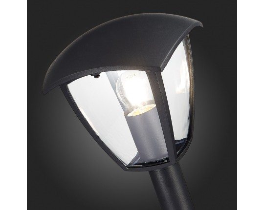 SL081.405.01 Светильник уличный наземный ST-Luce Черный/Черный, Прозрачный E27 1*40W