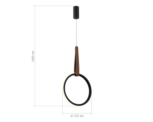 SL6131.403.12 Светильник подвесной ST-Luce Черный/Черный, Терракотовый LED 1*12W 4000K