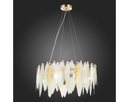 SL1224.203.08 Люстра подвесная ST-Luce Золотистый/Прозрачный, Белый E14 8*60W