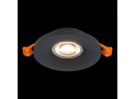 ST205.408.01 Св-к встр. Черный GU10 1*50W  D95xH27 220V Без ламп