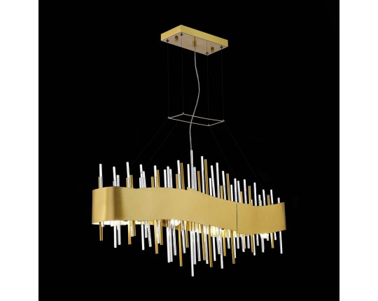 SL1633.213.08 Люстра подвесная ST-Luce Матовое золото/Матовое золото,Прозрачный E14 8*40W