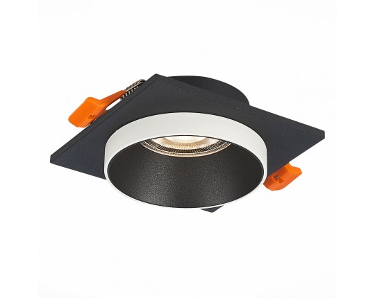 ST206.418.01 Св-к встр. Черный GU10 1*50W  L92xW92xH38 220V Без ламп